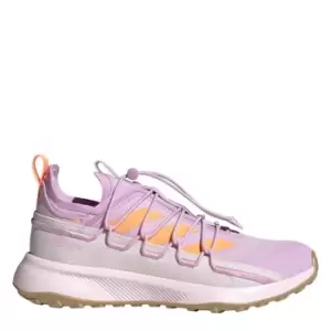 Image of adidas Terrex Voyager 21 Canvas Travel Shoes Womens - Bliss Lilac / Beam Orange / Al