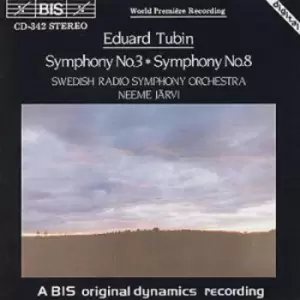 Image of Eduard Tubin - Symphonies Nos 3 & 8 CD Album - Used