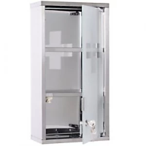 Image of HOMCOM Stainless Steel Medicine Cabinet Silver 540 mm x 200 mm x 310 mm