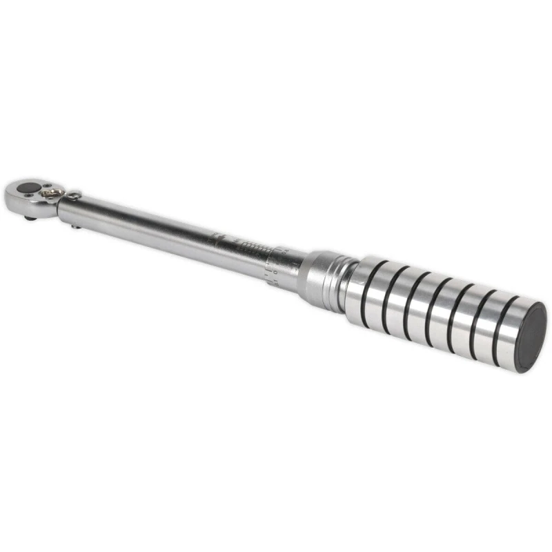 Image of Loops Micrometer Style Torque Wrench - 1/4" Sq Drive - Flip Reverse - 4 to 20 Nm Range Multi