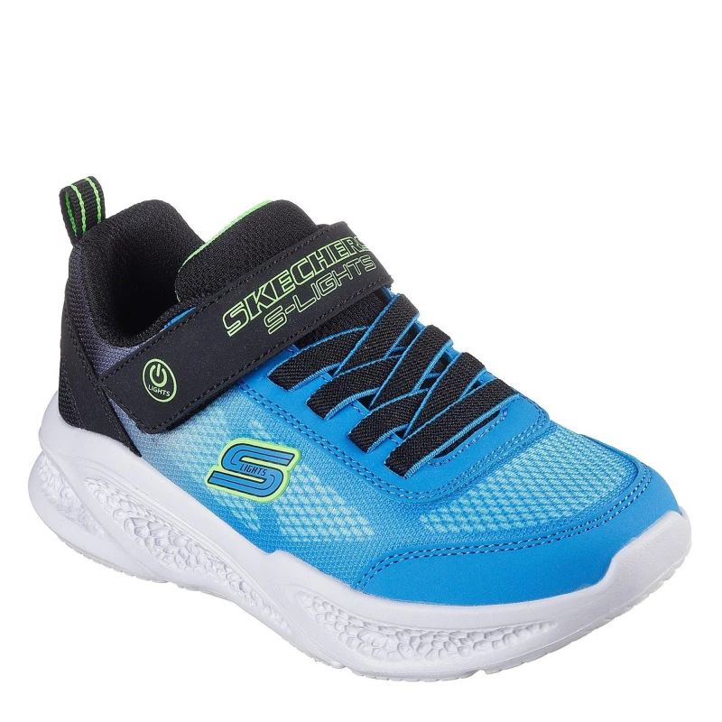 Image of Skechers Lighted Gore & Strap Sneaker W Mult Light Up Trainers Boys - Blue Blue 2