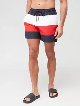 Image of Tommy Hilfiger Colourblock Swimshort, Navy, Size L, Men