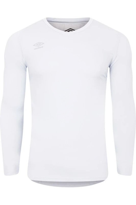Image of Umbro Umbro Men Elite V Neck Base Layer Top in White Size: Small White S Male 5063107690203