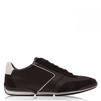 Image of Hugo Boss Saturn Low Top Trainers Brown Size 10 Men
