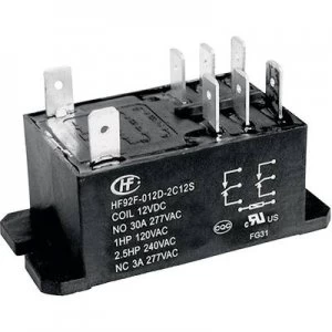 Image of Plug in relay 12 Vdc 30 A 2 makers Hongfa HF92F 01