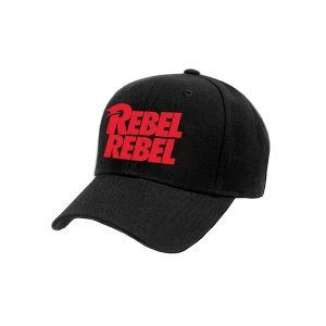 Image of David Bowie - Rebel Rebel Baseball Cap - Black