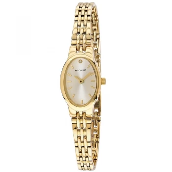 Image of Silver And Gold 'Accurist Oval Case Bracelet' Watch - LB1336G