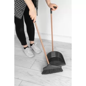 Image of Beldray Get The Look Rubber Edged Long Handle Dustpan and Broom Set