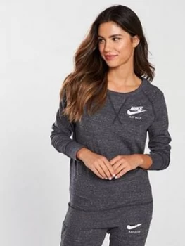 Image of Nike Sportswear Gym Vintage Crew Sweat Anthracite Anthracite Size M Women