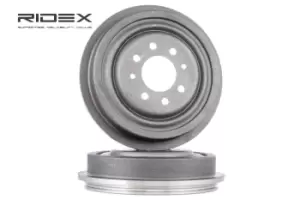 Image of RIDEX Brake Drum RENAULT,NISSAN 123B0048 4320000QAL,7700421739,7700710511 Rear Brakes,Drum Brake 8200137104,8200171690,8200256121