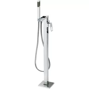 Image of Chrome Freestanding Bath Shower Mixer Tap - Atlas