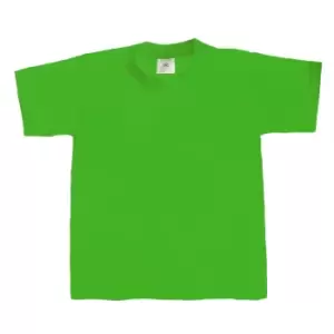 Image of B&C Kids/Childrens Exact 190 Short Sleeved T-Shirt (9-11) (Kelly Green)