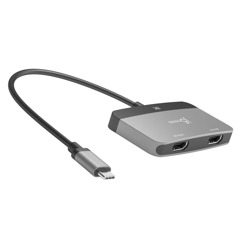 Image of j5 create j5create JCA465 - 8K USB-C to Dual HDMI Display Adapter JCA465-N
