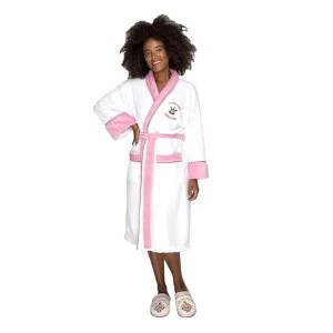 Image of MMLM Miss Princess White Pink Ladies Robe with Emboidered Jewels