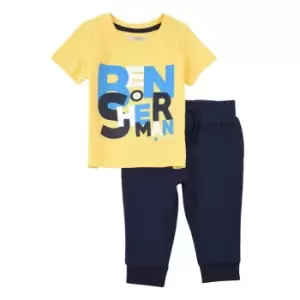 Image of Ben Sherman Ben M Fnt T & Jg Set Bb99 - Yellow