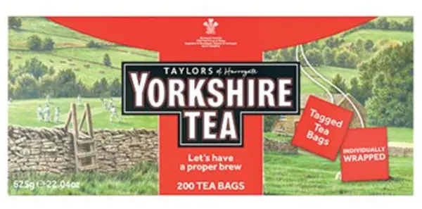 Image of Yorkshire Tea Tagged & Enveloped 200x Tea Bags