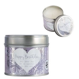 Image of Said With Sentiment Happy Birthday Scented Candle Tin