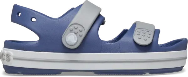 Image of Crocs Kids Toddler Crocband Cruiser Sandals Bijou Blue / Light Grey C8