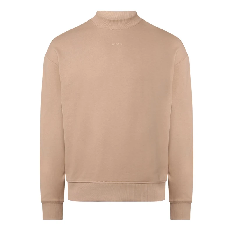 Image of Hugo Dapocrew Logo Print Sweatshirt Beige male XS