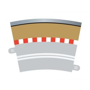 Image of Single Lane Radius 3 Curve Outer Borders 22.5° (Set Of 4) Scalextric Accessory Pack