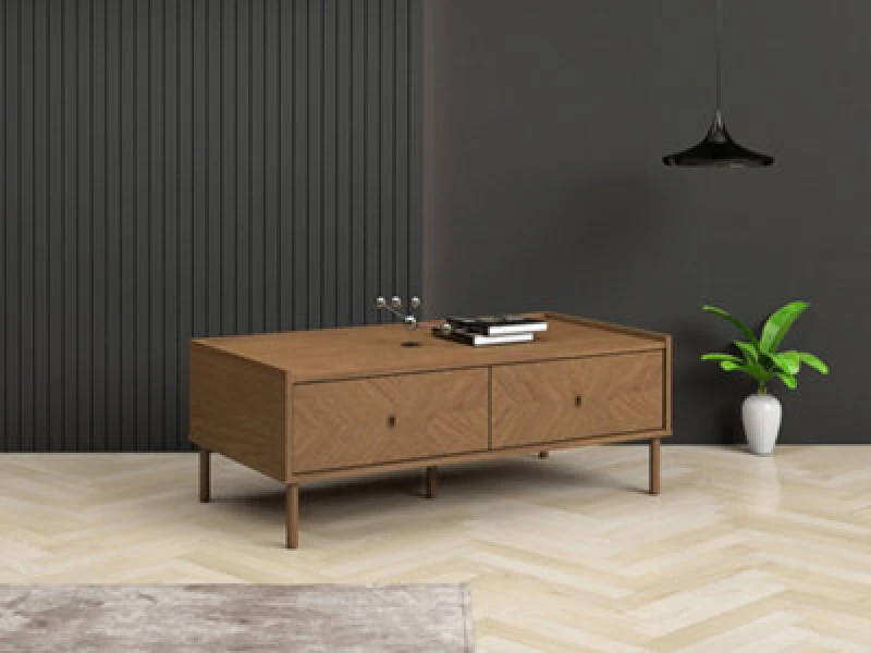 Image of KUDL Coffee Table, Brown LV80CFT8014