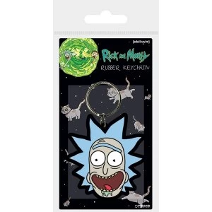 Image of Rick and Morty - Rick Crazy Smile Keychain