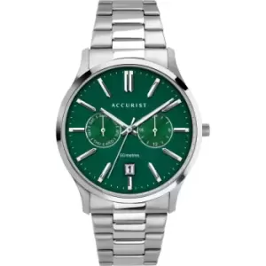 Image of Mens Accurist Green Dial Watch