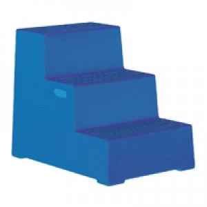 Image of Slingsby Plastic Safety Step 3 Step Blue 325098