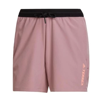 Image of adidas Terrex Liteflex Hiking Shorts Womens - Magic Mauve / Black