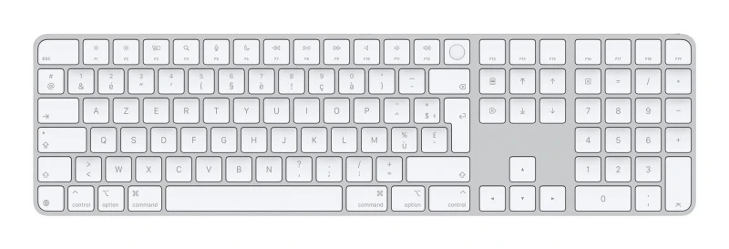 Image of Apple Apple Magic keyboard Universal USB + Bluetooth AZERTY French White MXK73F/A
