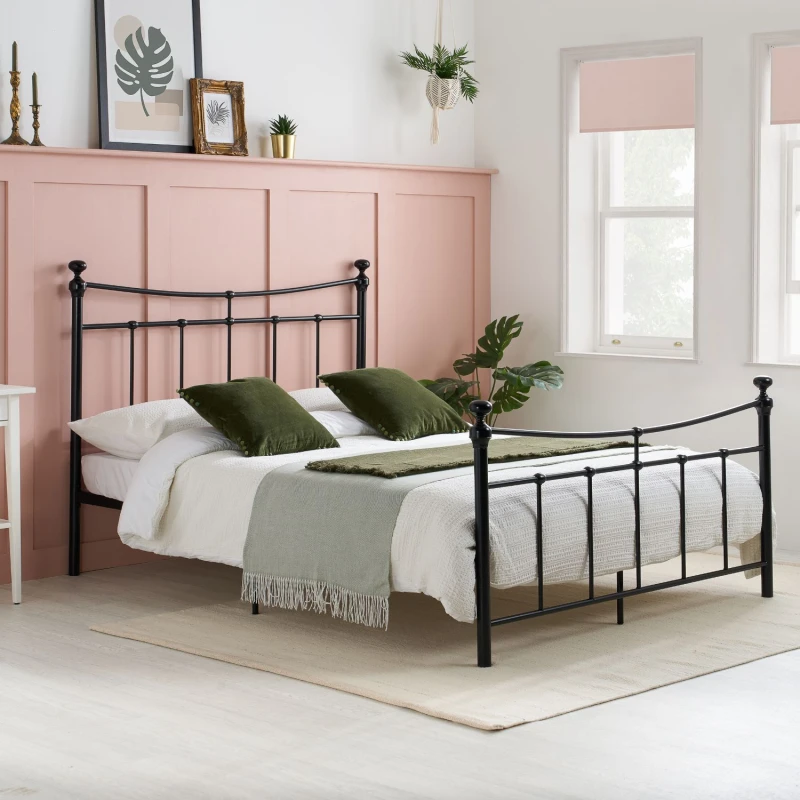 Image of Birlea Birlea Emily Bed in Black Size: Small Double Black Small Double Unisex 5056206637071