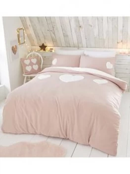 Image of Catherine Lansfield Catherine Lansfield Cosy Hearts Duvet Set - Db