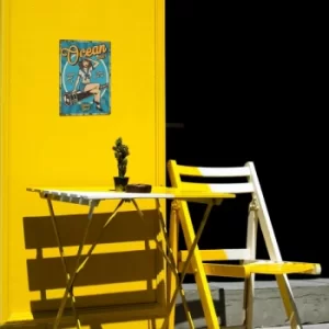 Image of Ocean Multicolor Decorative Metal Wall Accessory