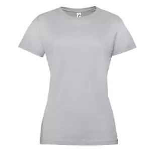 Image of SOLS Womens/Ladies Regent Short Sleeve T-Shirt (L) (Pure Grey)