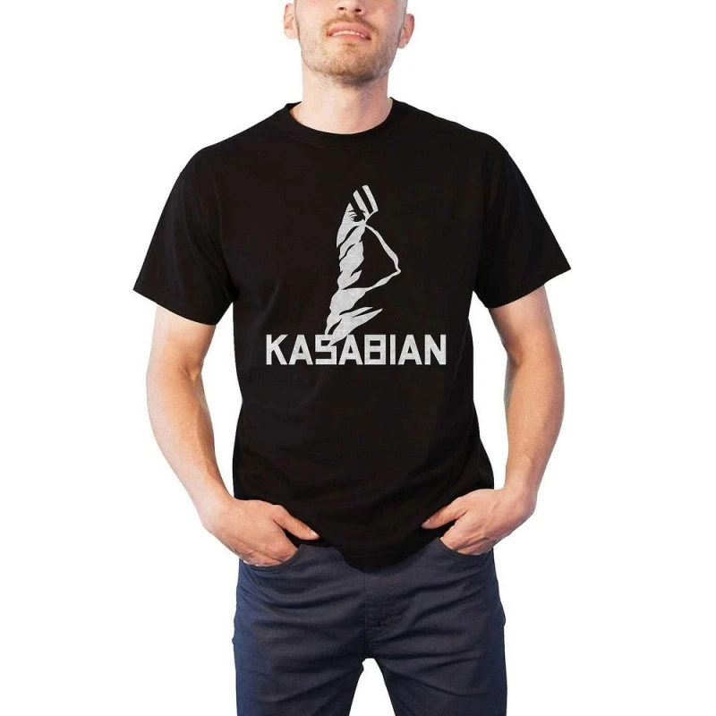 Image of Kasabian Mens Ultra Face T-Shirt in Black Size: Medium Black Male M