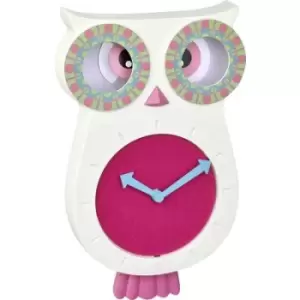 Image of TFA Dostmann 60.3052.02 Quartz Wall clock 110 mm x 70 mm x 330 mm White pink