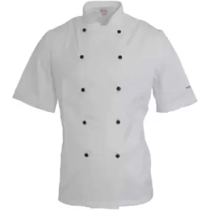 Image of Dennys - afd Adults Unisex Thermocool Chefs Jacket (Pack of 2) (l) (White) - White
