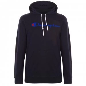 Image of Champion Basic Logo Hoodie - Navy