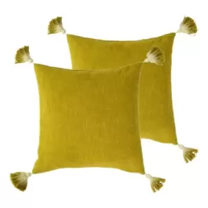 Image of Furn. Eden Twin Pack Polyester Filled Cushions Moss