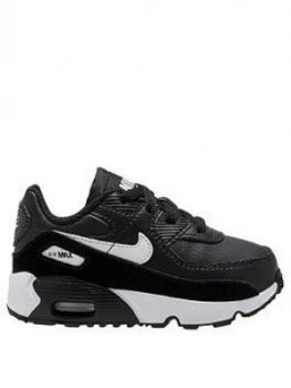 Image of Nike Air Max 90 Infant Trainers - Black/White