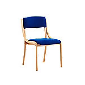 Image of Visitor Chair Madrid Straight Leg Blue Without Arms