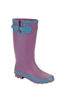 Image of Rubber Wide Leg Wellington Boots