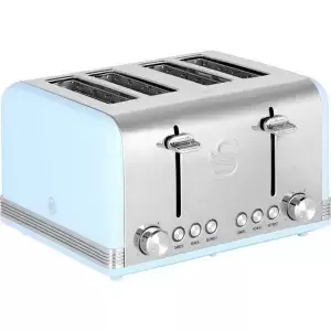 Image of Swan Retro ST19020BLN 4 Slice Toaster