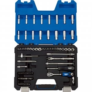 Image of Draper 75 Piece 1/4" Drive Hex Socket Set Metric and Imperial 1/4"