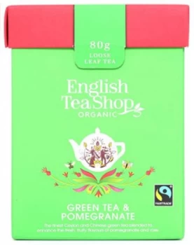 Image of English Tea Shop Green Tea & Pomegranate Loose Tea - 80g
