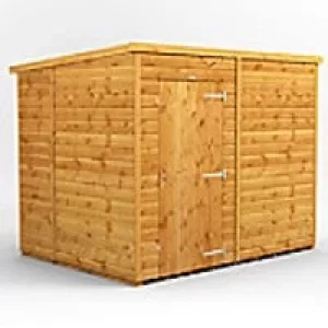 Image of Power Garden Shed 86PPW Golden Brown 8x6