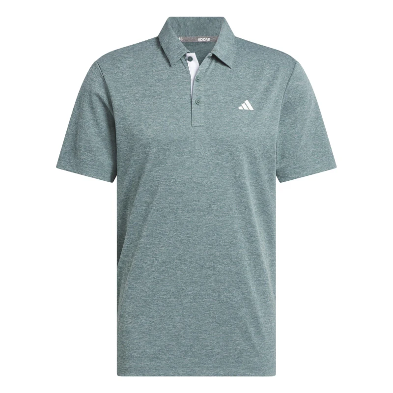 Image of adidas Heather Polo Shirt Mens Teal male 2XL