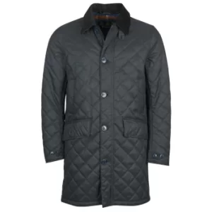 Image of Barbour Mens Quilted Mac Coat Navy/Midnight Small