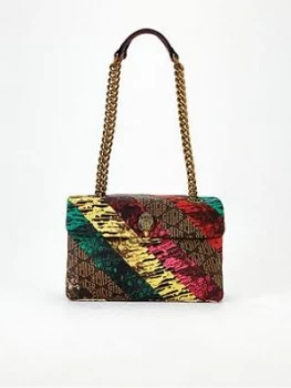 Image of Kurt Geiger London Leather Kensington Shoulder Bag - Multi