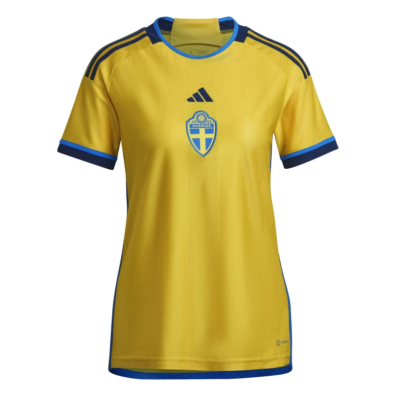 Image of adidas Sweden Home Shirt 2022 Womens - Yellow Yellow S